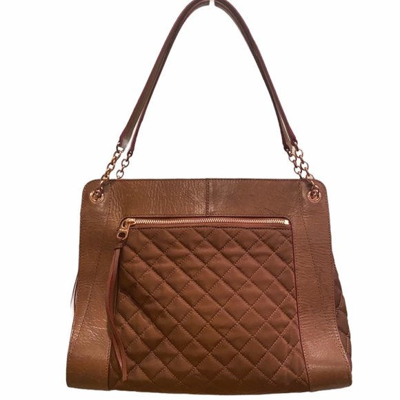 MZ Wallace Clementine Mahogany Bedford Quilted EUC - Picture 5 of 16